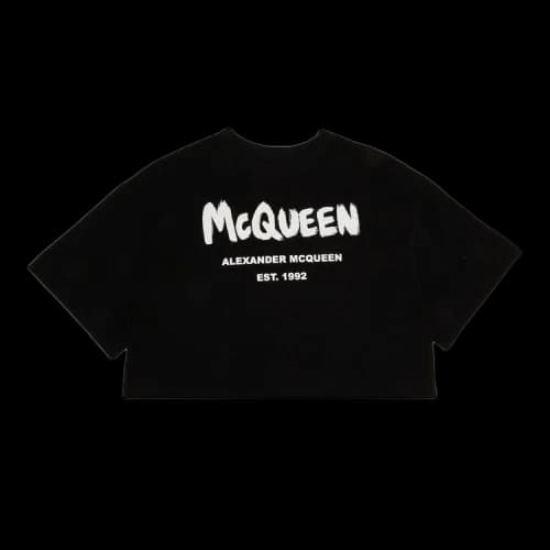 Alexander McQueen Graffiti T-Shirt 'Black/White'
