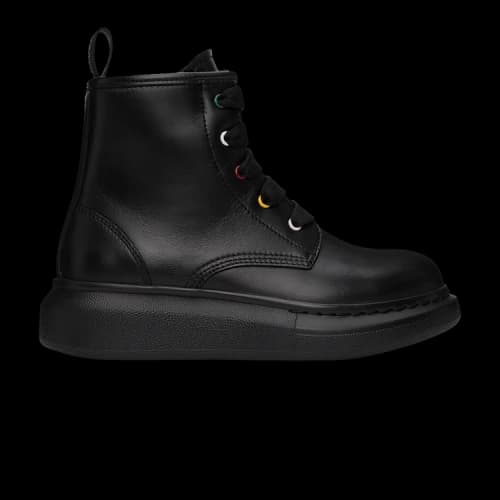 Alexander McQueen Hybrid Lace-Up Boot Kids 'Black'
