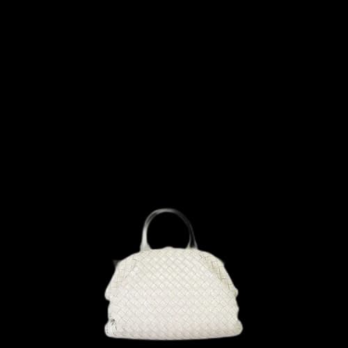 Bottega Veneta Leather Top Handle Bag 'White'