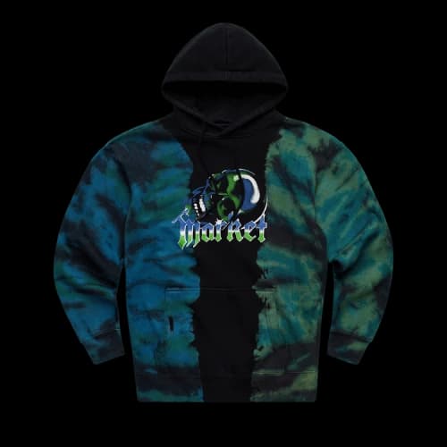 Market Killing The Game Glow In The Dark Hoodie 'Dark Tie Dye'