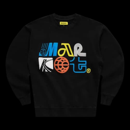 Market Air Puff Crewneck 'Black'