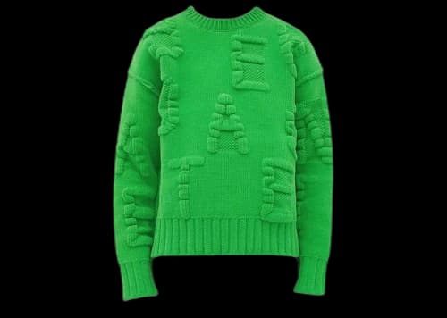 Bottega Veneta "Bottega Veneta" Embossing Sweater Parakeet