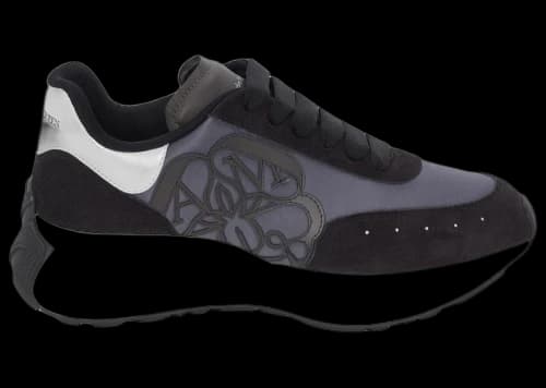 Alexander McQueen Sprint Runner Black Silver (Women's)