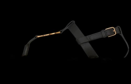 Saint Laurent Cassandra Sandals Black Leather