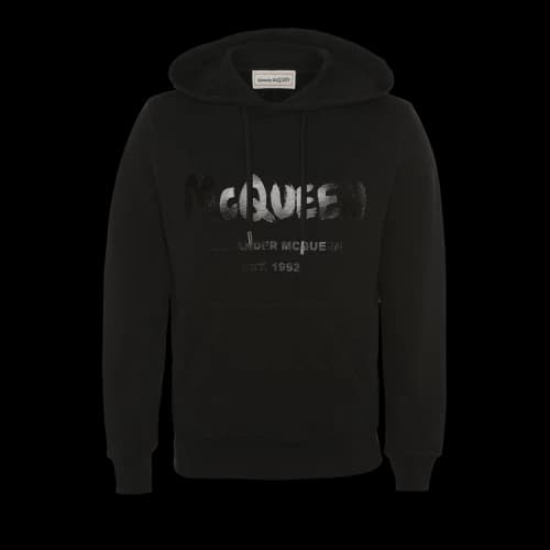 Alexander McQueen Graffiti Sweatshirt 'Black/Black'