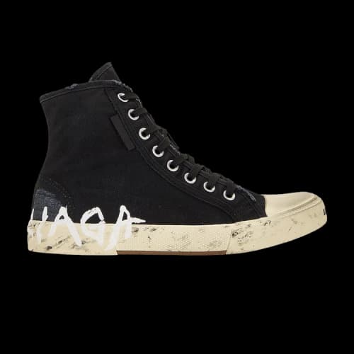 Balenciaga Paris Graffiti High-Top Sneaker 'Black White' (Women's)