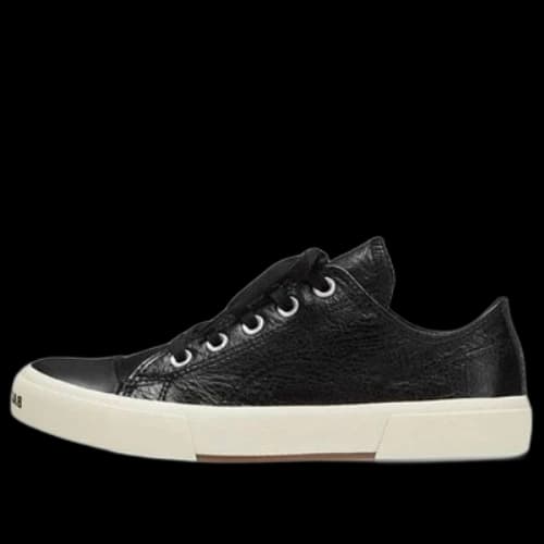 Balenciaga Paris Low Top Sneakers 'Black Leather and White Rubber' (Women's)