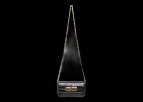 Balenciaga Women's Gossip Wallet On Chain Black