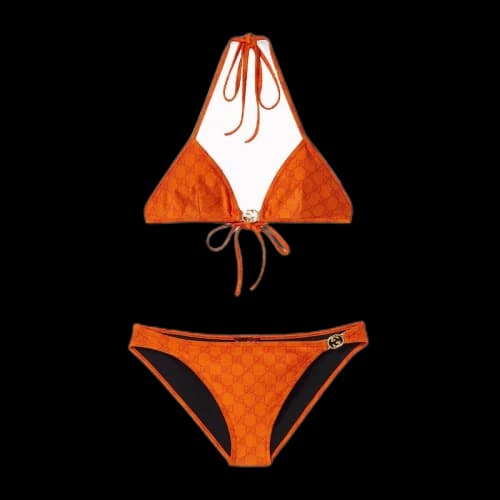 Gucci GG Stretch Jersey Bikini Orange