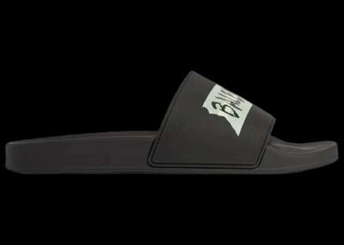 Balenciaga Pool Slide Sandal Black White