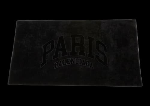 Balenciaga Cities Paris Beach Towel Black/Black