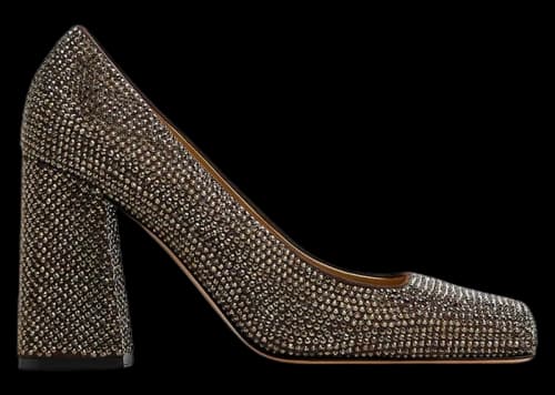 Bottega Veneta Crystal Embellished Tower Pumps Brown (Women's)
