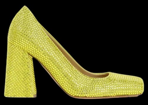 Bottega Veneta Crystal Embellished Tower Pumps Green (Women's)