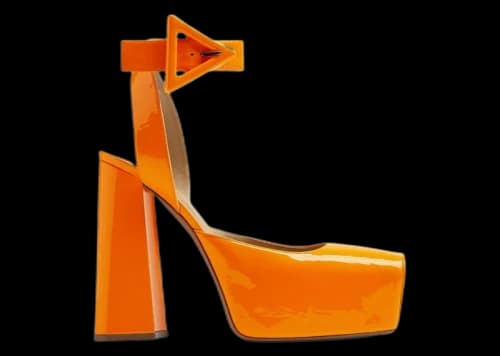 Bottega Veneta Platform Tower Pumps Orange (Women's)