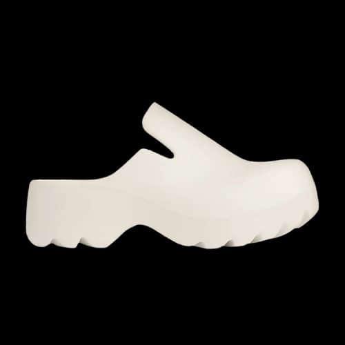 Bottega Veneta Rubber Flash Clog 'Chalk'