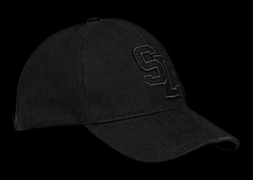 Saint Laurent Women's SL Cotton Canvas Baseball Cap Black