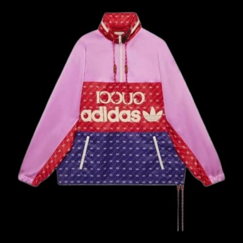 Gucci x adidas Acetate Jacket 'Pink Red Dark Blue'