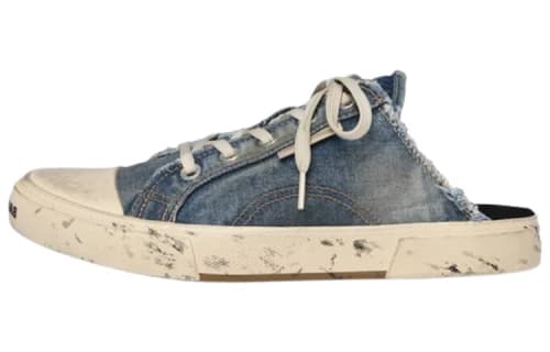 Balenciaga Paris Distressed Denim Mule 'Blue' (Women's)