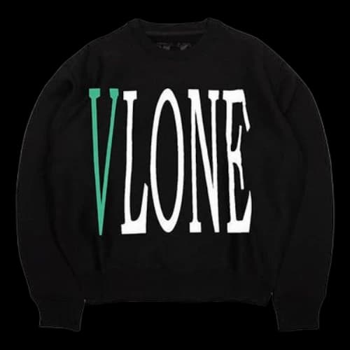 VLONE Staple- Crewneck Classic Printing Round Neck Couple Style Black Green