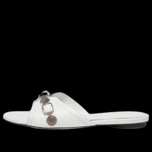 Balenciaga Cagole Sandals 'White Arena Lambskin' (Women's)