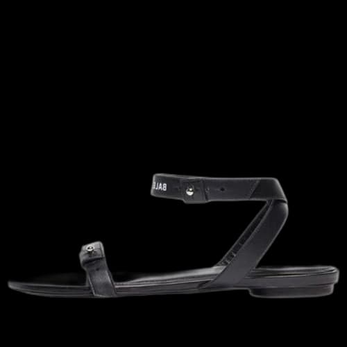 Balenciaga Afterhour Sandals 'Leather Black' (Women's)