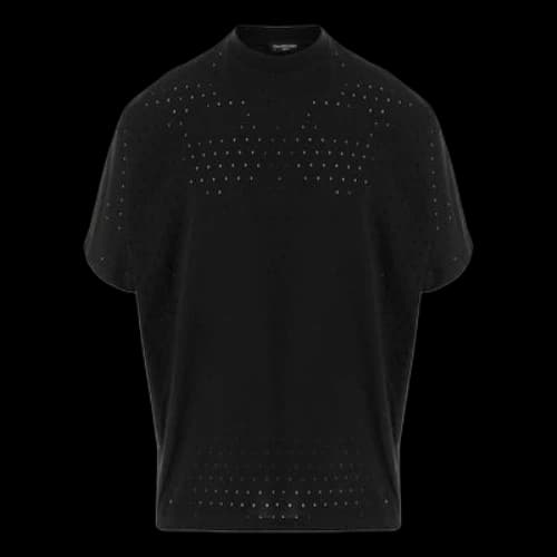 Balenciaga Mesh Crewneck Oversized T-shirt 'Black'
