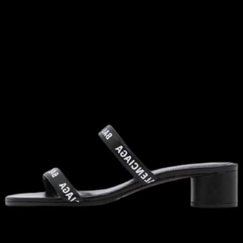 Balenciaga Round 40mm Sandals 'Black' (Women's)
