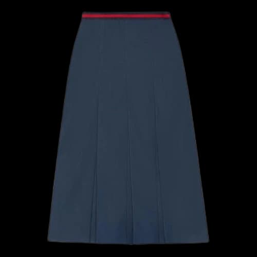 Gucci Poplin Web Skirt 'Dark Blue' (Women's)