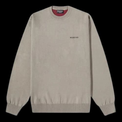 Balenciaga Political Campaign Crewneck Sweater 'Khaki'