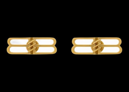 Balenciaga BB Icon Earrings Gold