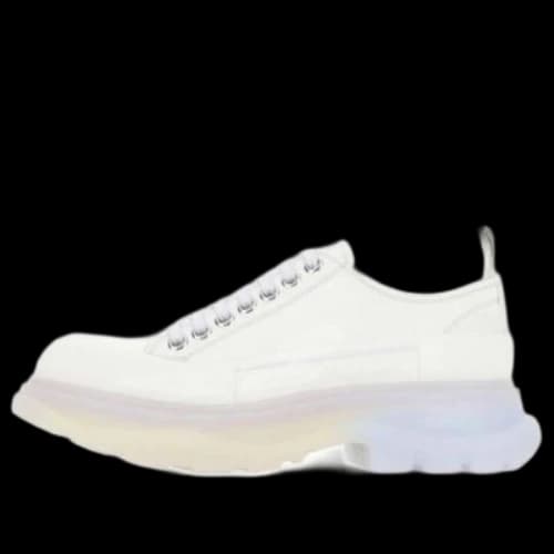Alexander McQueen Tread Slick Low Lace Up Shoes 'White Multi' (Women's)