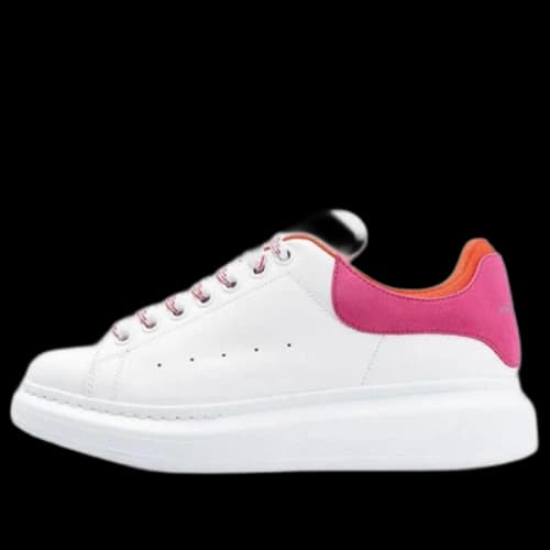 Alexander McQueen Oversized Low-Top Sneakers 'White Rose Pink' (Women's)