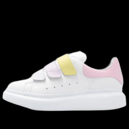 Alexander McQueen Oversized Triple Strap Sneaker 'White Multi' (Women's)