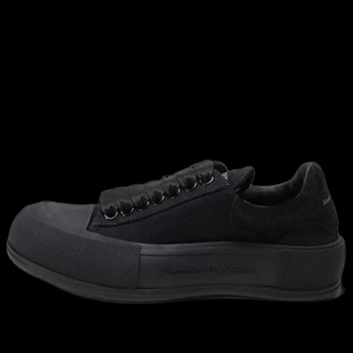 Alexander McQueen Deck Skate Plimsoll Shoes 'Black' (Women's)