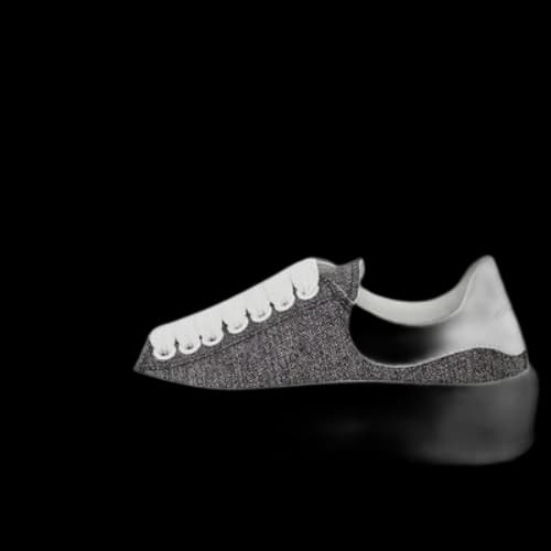 Alexander McQueen Deck Skate Plimsoll Shoes 'White Grey' (Women's)