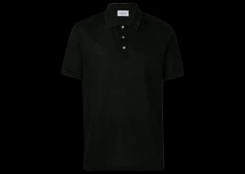 Ferragamo Cotton Piquet Polo Black