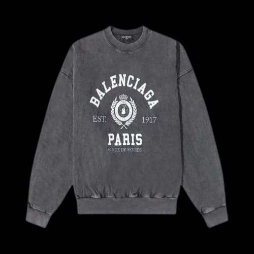 Balenciaga Regular Crewneck 'Black'
