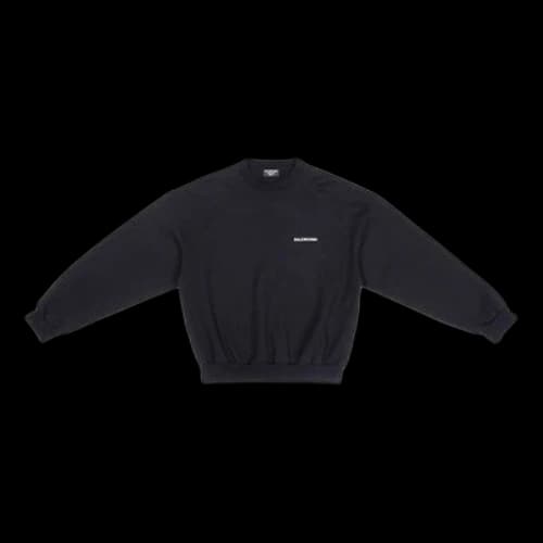 Balenciaga Crewneck Sweatshirt Regular Fit 'Black'
