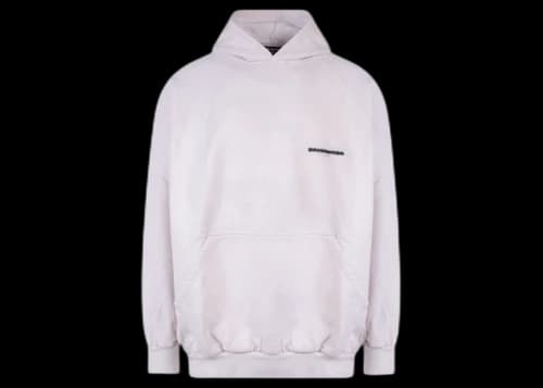 Balenciaga Oversize Cotton Sweatshirt Beige