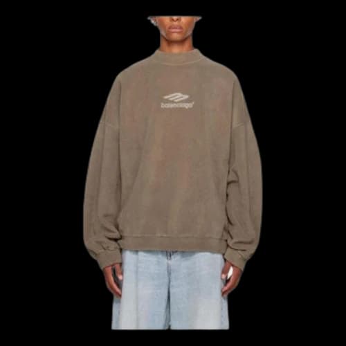 Balenciaga 3B Sports Icon Sweatshirt 'Khaki'