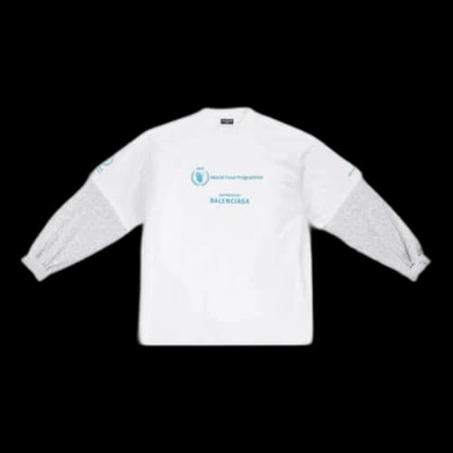Balenciaga x WFP Double Sleeves T-Shirt 'White'