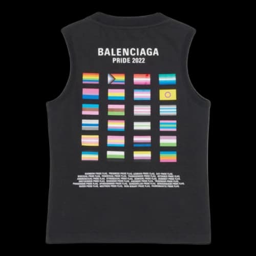 Balenciaga Pride 22 Tank Top 'Black White'