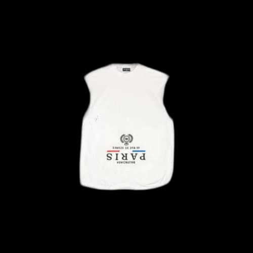 Balenciaga Upside Down Long Sleeve T-Shirt 'White'