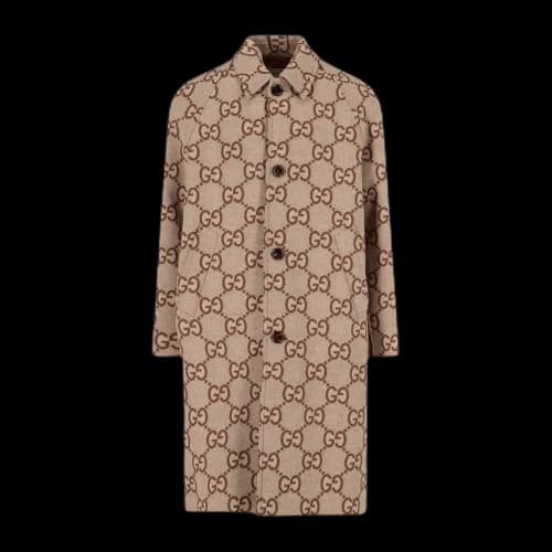 Gucci Monogram Logo Coat