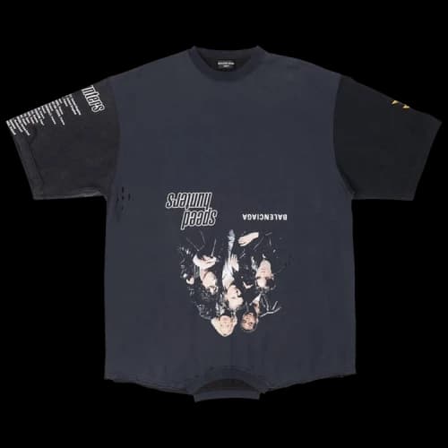 Balenciaga Upside Down T-Shirt 'Mix Of Black'