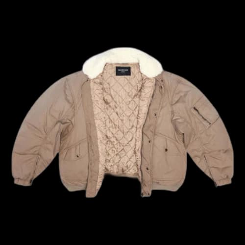 Balenciaga Cotton Ripstop Unity Bomber Jacket 'Beige'