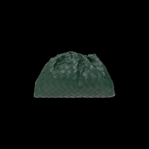 Bottega Veneta Teen Woven Pouch 'Raintree/Gold'