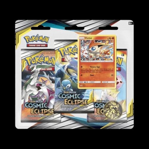 Pokémon Sun & Moon: Cosmic Eclipse 3 Pack Blister 'Victini'