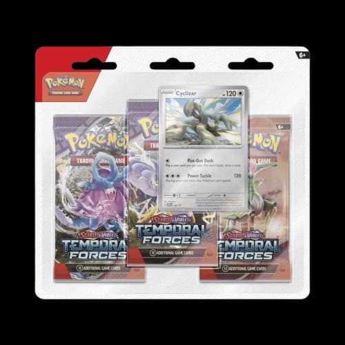 Pokémon Scarlet & Violet: Temporal Forces 3 Pack Blister 'Cyclizar'