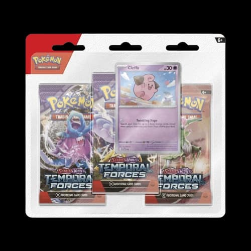 Pokémon Scarlet & Violet: Temporal Forces 3 Pack Blister 'Cleffa'